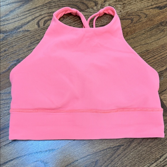 Lululemon Energy Bra High Neck Long Line Rib *Medium Support, B–D Cup size 8 - Picture 3 of 4